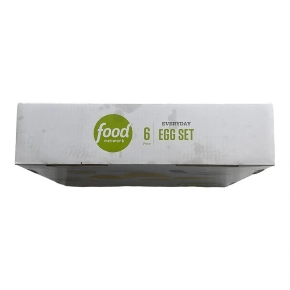 🐞Food Network‎ Everyday Egg Set Egg Poacher Set 6 Pieces Frying Rings/Timer